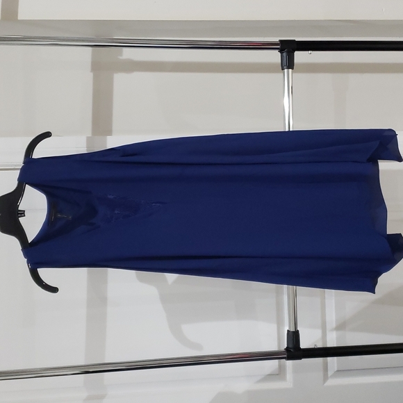 BCBGMAXAZRIA, Sleeveless Blue Dress, Size M - Picture 1 of 3